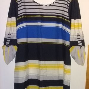 Color Block Dress, Size 2X,  NWT